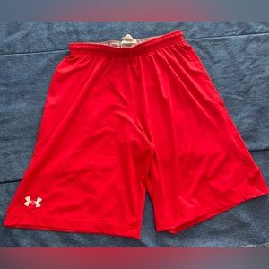 Red under Armour shorts